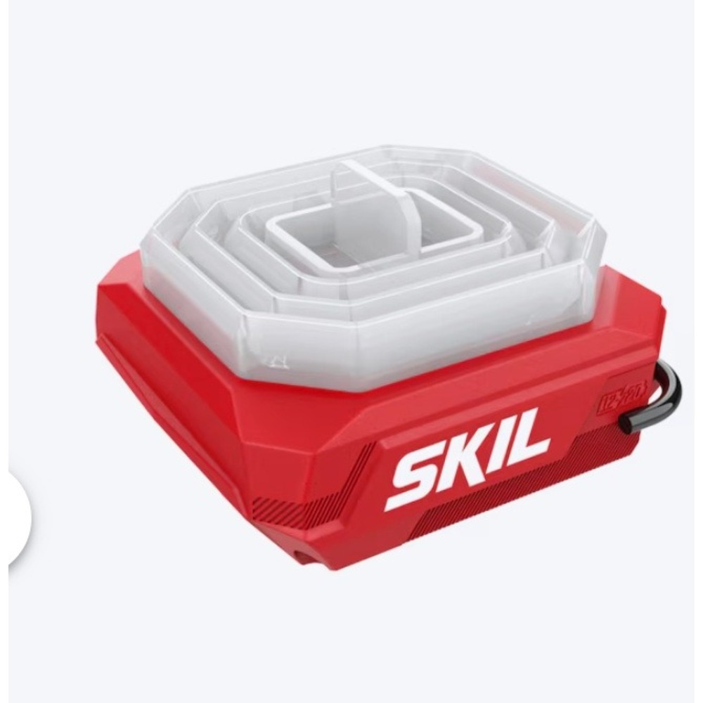 SKIL PWRCORE 20V LED Area Light LH553401 Collapsible 360 Degree Work Light Red